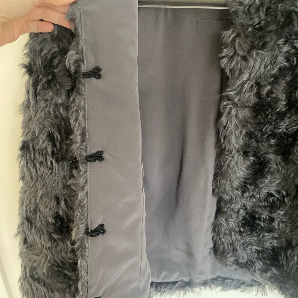 Wren 100% Mohair Wool Shaggy Cropped Jacket - Picture 5 of 11